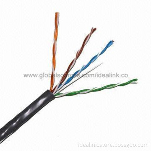 4 Twisted-pair Cat5e UTP LAN Cable with CE/RoHS Certifications, 1,000ft Length